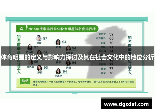 体育明星的定义与影响力探讨及其在社会文化中的地位分析